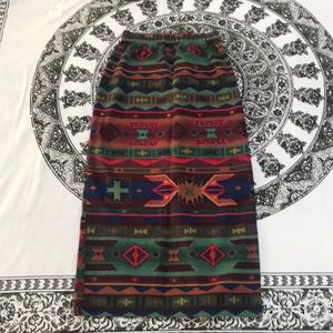 Vintage Navajo print skirt